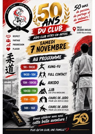 Image de l'actu '50 ans du Judo Club de Vitry-en-Artois'