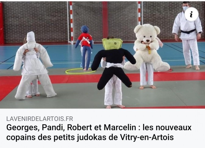 Image de l'actu 'Les nouveaux copains des petits judokas de Vitry-en-Artois'