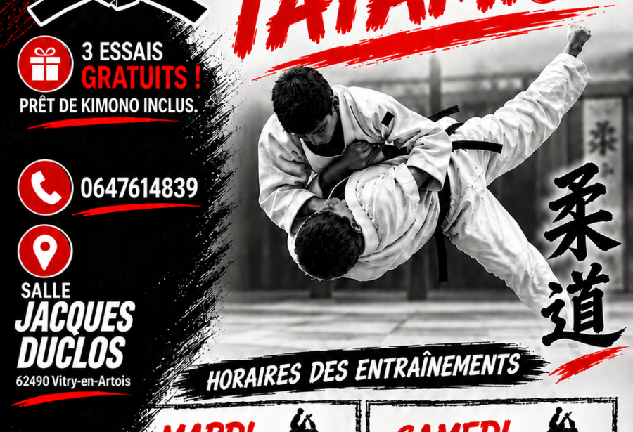 Le Judo Club Vitry-en-Artois est heureux de vous retrouver pour une nouvelle saison !